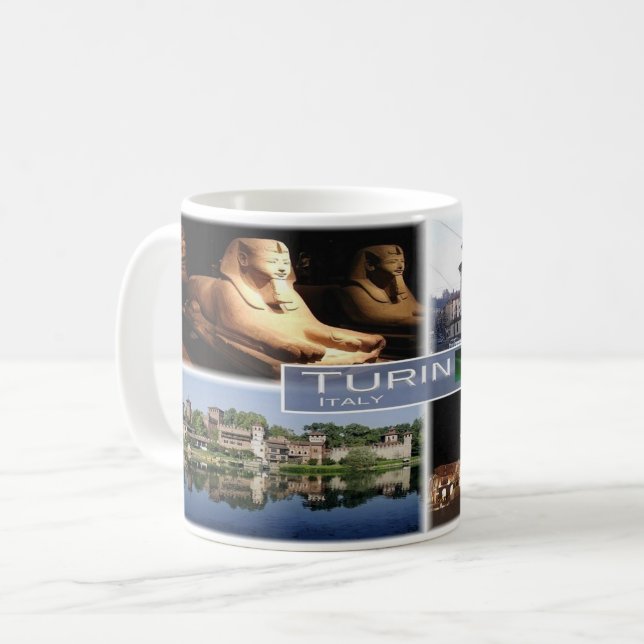 Caneca De Café IT Itália - Turim Torino - (Frente Esquerda)