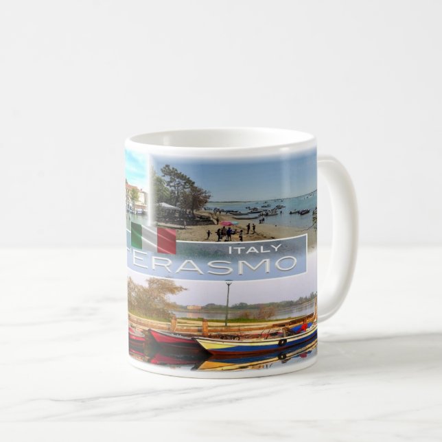 Caneca De Café IT Itália - Veneto - Sant'Erasmo - (Frente Esquerda)