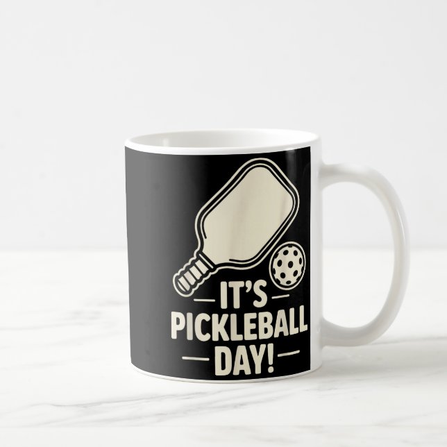 Caneca De Café It’s Ckleball Day Dink Srt Player Court Fun Team P (Direita)