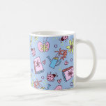 Caneca De Café It’s Springtime Book Lovers Colorful Doodles<br><div class="desc">A cute pattern with spring elements that were hand drawn.</div>