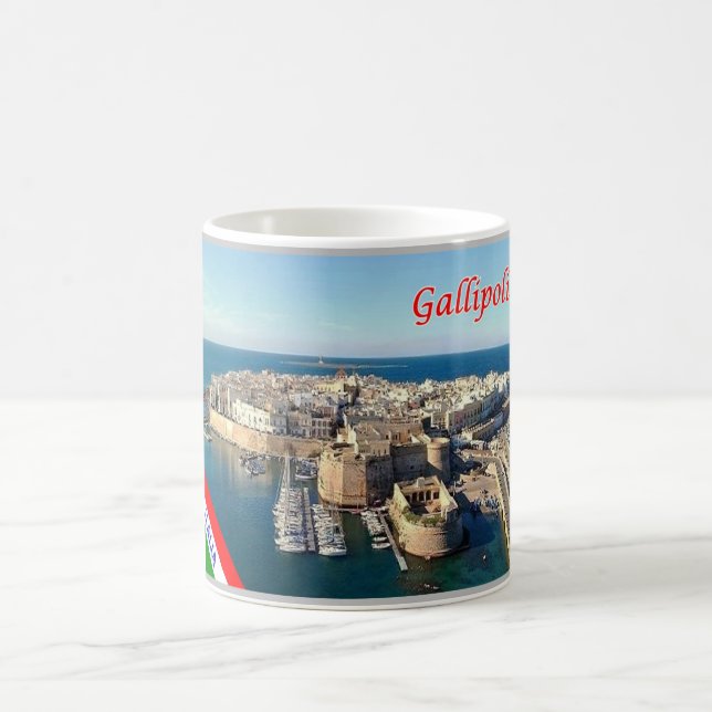 Caneca De Café Itália - Apúlia - Salento - Cidade Velha de Gallip (Centro)