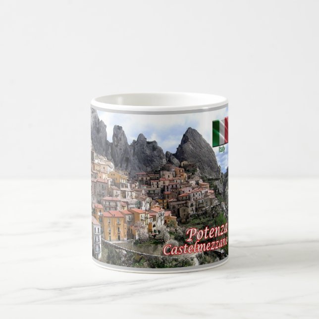 Caneca De Café Itália - Basilicata - Potenza - Castelmezzano - (Centro)