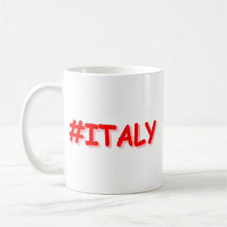 Caneca De Café "#ITÁLIA" Design. Comprar Agora