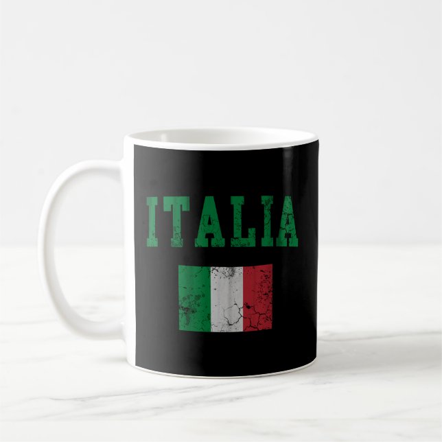 Caneca De Café Italia Flag (Esquerda)