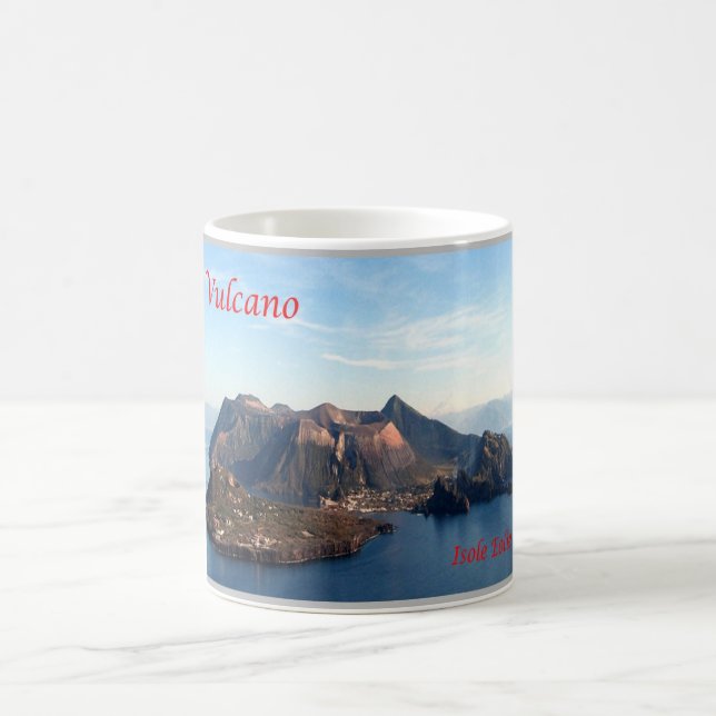 Caneca De Café Itália - Ilhas Eolianas - Stromboli Volcano - (Centro)