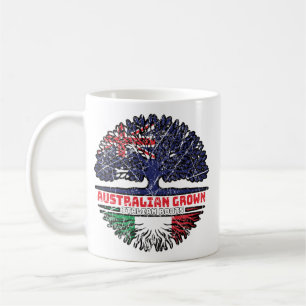 Caneca De Café Itália, Itália, Austrália Australiana, Bandeira Ra