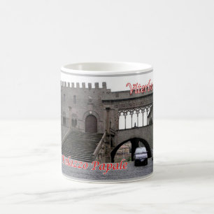 Caneca De Café Itália - Lácio - Viterbo - Palácio Papal -