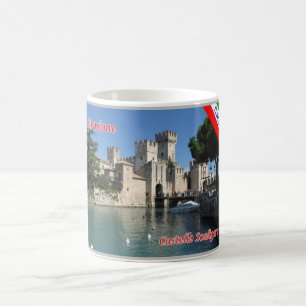 Caneca De Café Itália - Lago Garda - Sirmione - Castelo de Scali