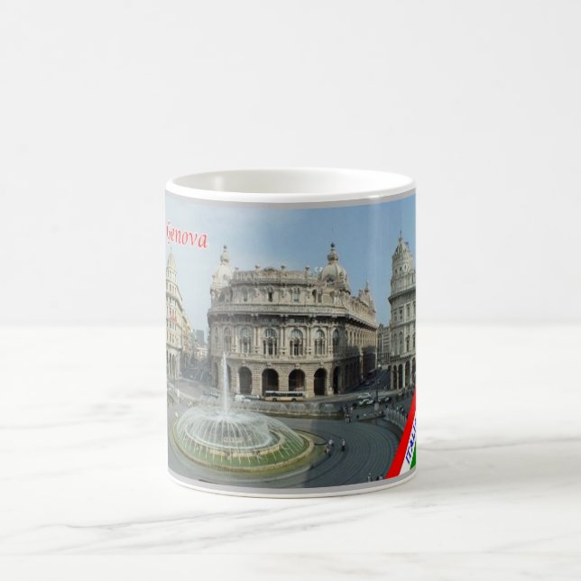 Caneca De Café Itália - Ligúria - Génova - Piazza Ferrari - (Centro)