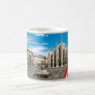 Caneca De Café Itália - Lombardia - Milão - Praça Duomo -