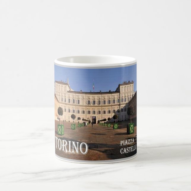 Caneca De Café Itália - Piemonte - Torino - Praça do Castelo - (Centro)