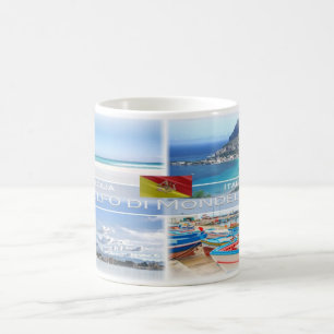 Caneca De Café Itália - Sicília - Golfo de Mondello -