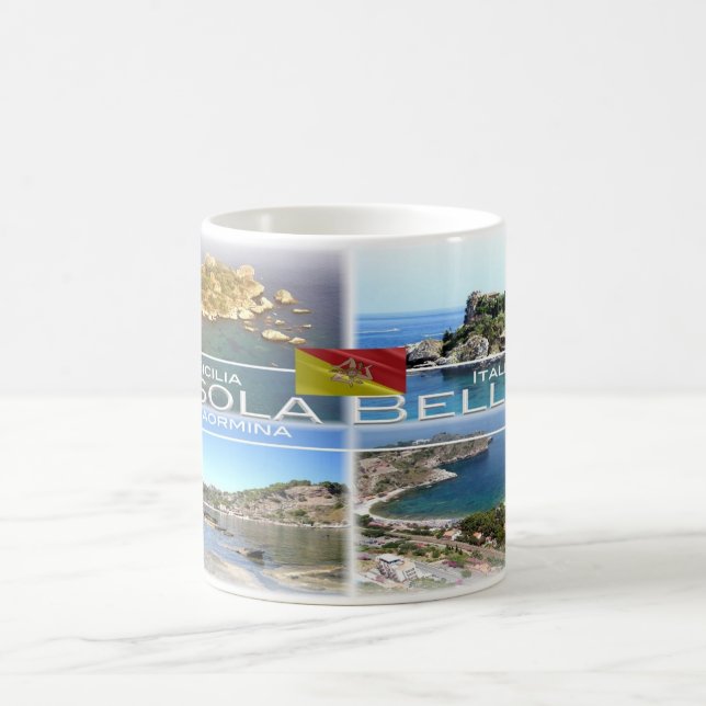 Caneca De Café Itália - Sicília - Taormina - Isola Bella - (Centro)