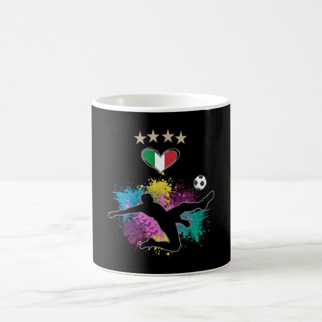 Caneca De Café Itália Splash Bandeira do Ventilador de Futebol (Centro)