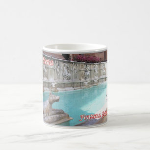Caneca De Café Itália - Toscana - Siena - Fonte Gaia -