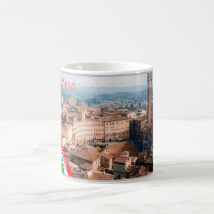 Caneca De Café Itália - Toscana - Siena - Piazza Del Campo -