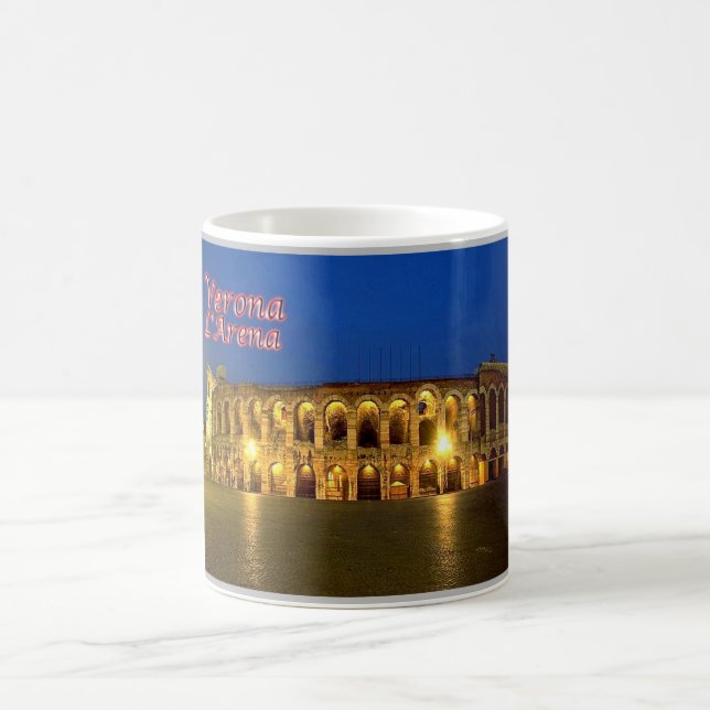 Caneca De Café Itália - Veneto - Verona - Arena à Noite - (Centro)