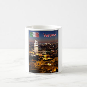 Caneca De Café Itália - Veneto - Verona - Duomo e Ponte Pietra -