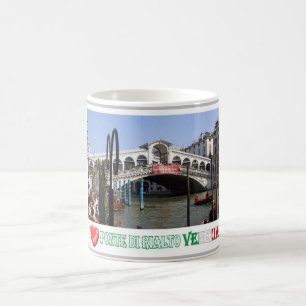 Caneca De Café Itália - Veneza - Ponte do Palácio Rialto - Eu Amo