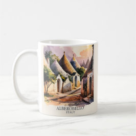 Caneca De Café Italian Village Trulli Vintage Alberobello Puglia