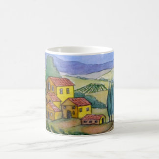 Caneca De Café Italiano Hilltown em Chianti