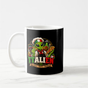 Caneca De Café Italiano Italiano Alien Pizza Massa Sondas Itália