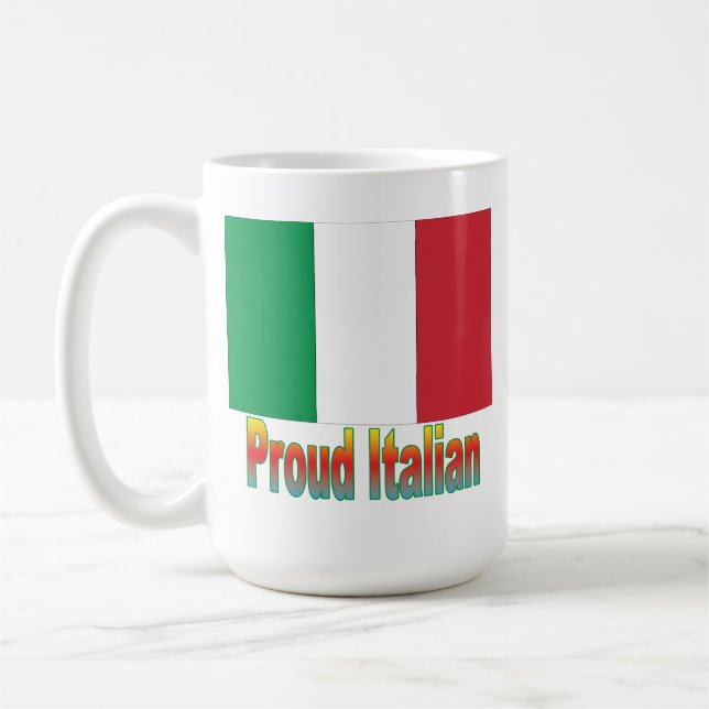 Caneca De Café Italiano orgulhoso (Esquerda)