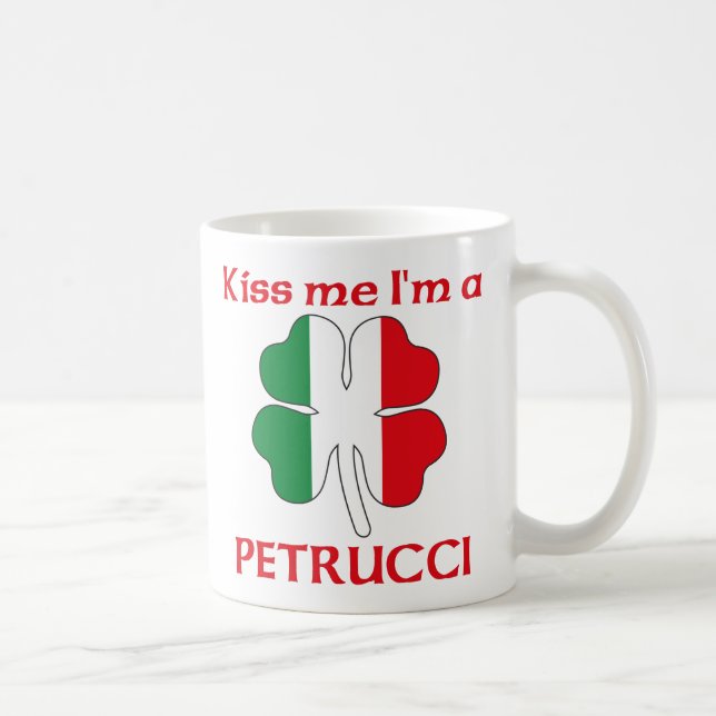 Caneca De Café Italianos personalizados beijam-me que eu sou (Direita)