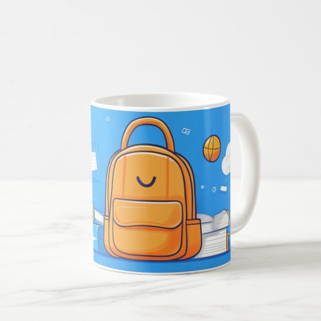 Caneca De Café itens domésticos infantis ou objetos do cotidiano. (Frente Esquerda)