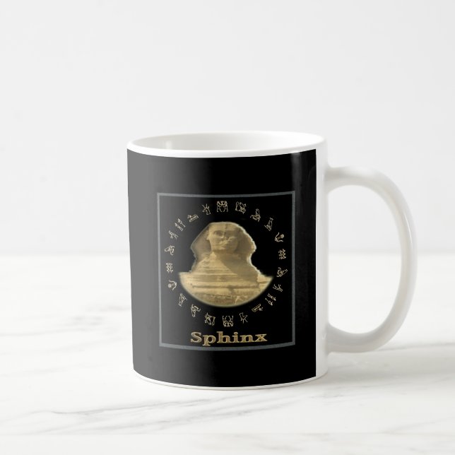 Caneca De Café Itens Esfinge Egípcios (Direita)