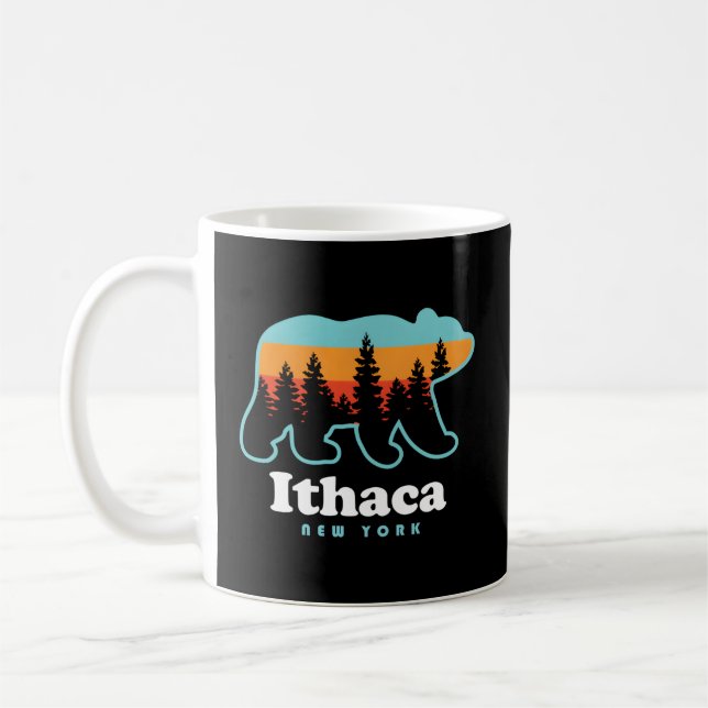 Caneca De Café Ithaca Ny Bear Ithaca Nova York (Esquerda)
