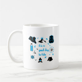 Caneca De Café It's a good day to hike graphic