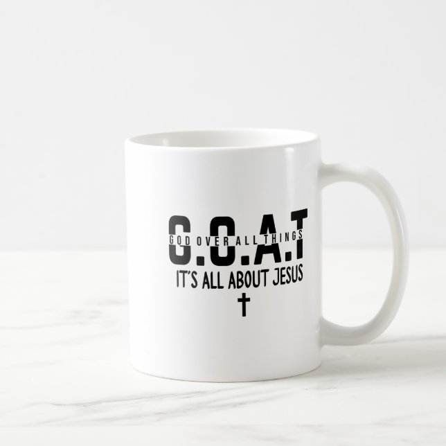 Caneca De Café It's All About Jesus Make Heaven Crowded God Over  (Direita)