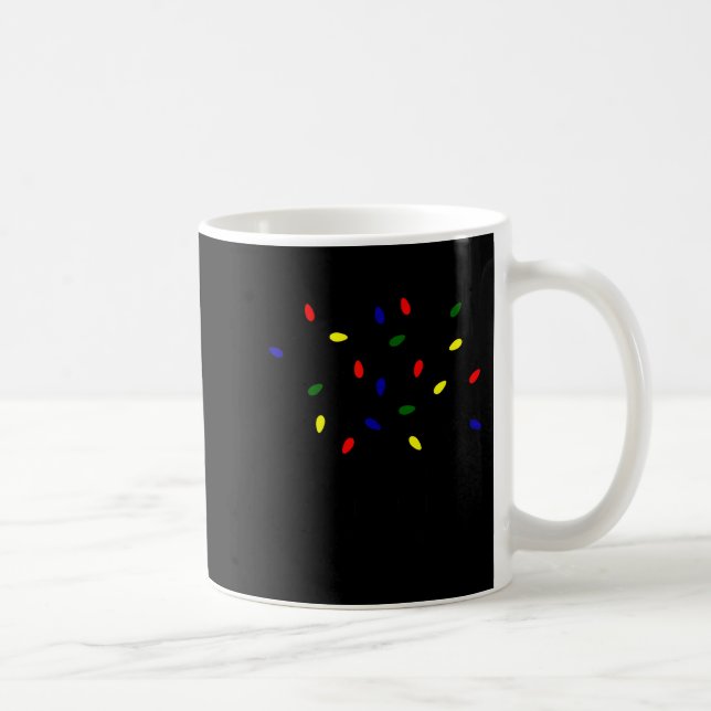 Caneca De Café It's Fine I'm Fine Christmas Lights Teacher Xmas  (Direita)
