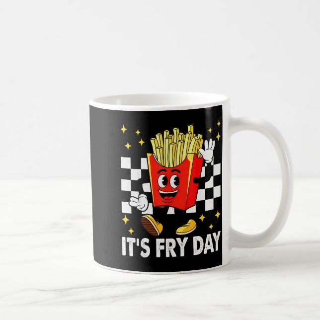 Caneca De Café It's Fry Day - Funny French Fries Fast Food  (Direita)