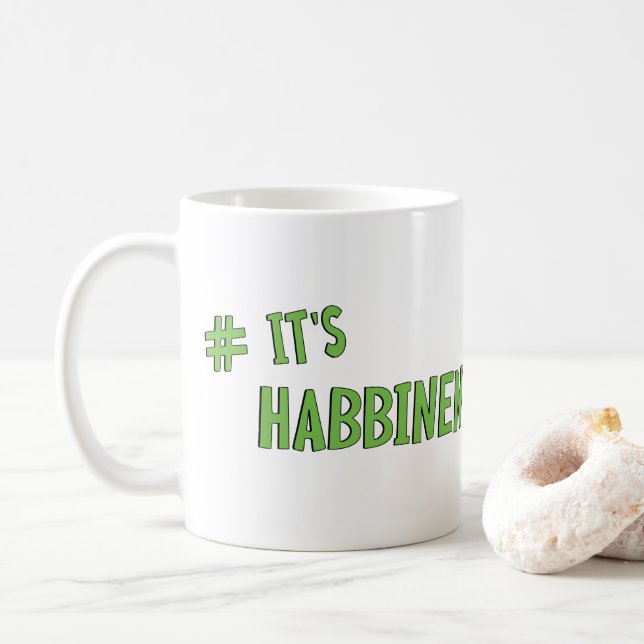 Caneca De Café #It's Habbenin (Com Donut)