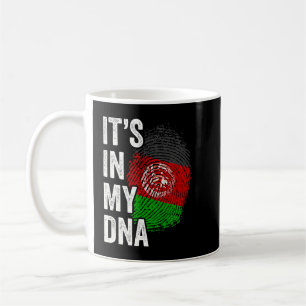 Caneca De Café ITS NO MEU DNA Afeganistão Bandeira Orgulho das Ra