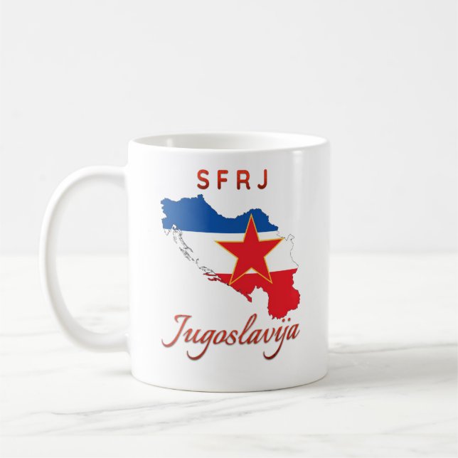 Caneca De Café Iugoslávia/Jugoslavija (Esquerda)