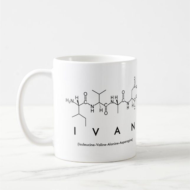 Caneca De Café Ivan peptide name mug (Esquerda)