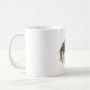 Caneca De Café J é destinado ao sal vibrante da aranha que salta