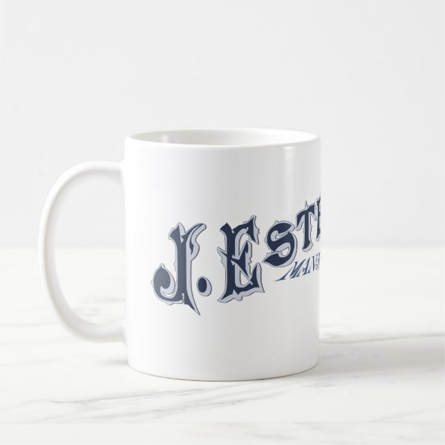 Caneca De Café J. Estey & Co. Logotipo Mug (Esquerda)