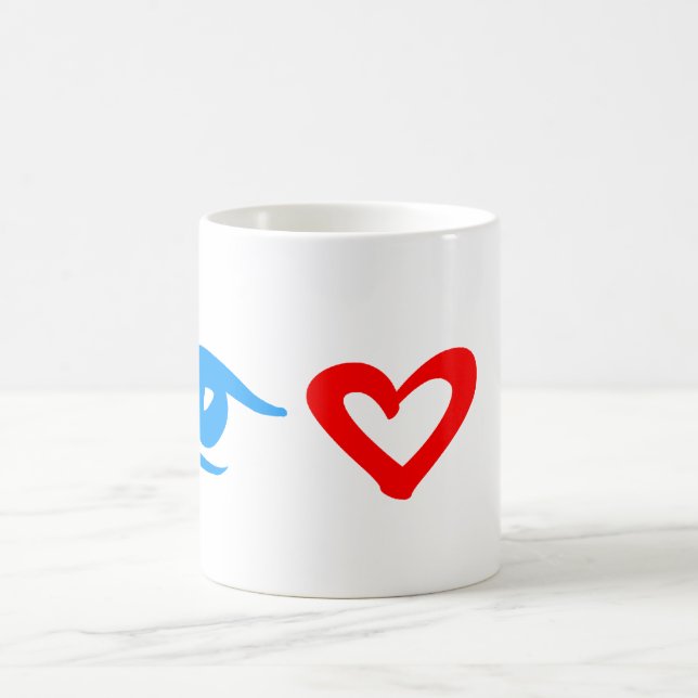 Caneca De Café j eye love you (Centro)