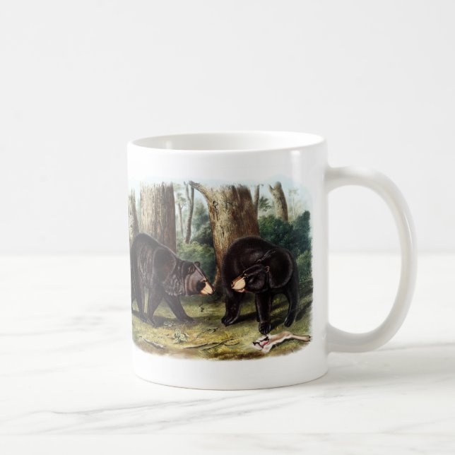 Caneca De Café J.W. Audubon - Ursus Americanus Black Bear (Direita)