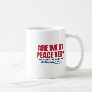 Caneca De Café Já Estamos em Paz Rússia Guerra na Ucrânia Anti Tr
