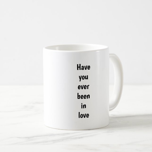 Caneca De Café Já Estive Apaixonado (Frente Esquerda)