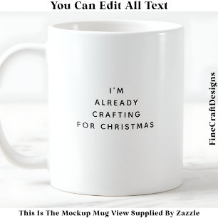 Caneca De Café Já Estou Fazendo Artes Para O Natal 043 Novidade