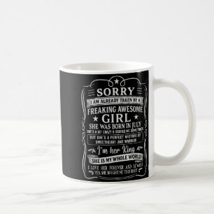 Caneca De Café Já Estou Tomado Por Uma Garota Incrível Nascida Em