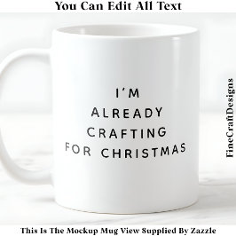 Caneca De Café Já estou trabalhando no Natal 44 Novidade