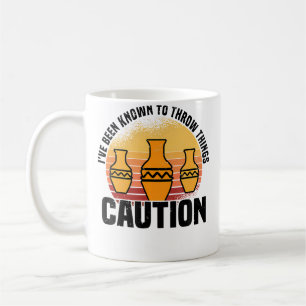 Caneca De Café Já Fui Conhecido Por Jogar Coisas - Cerâmica