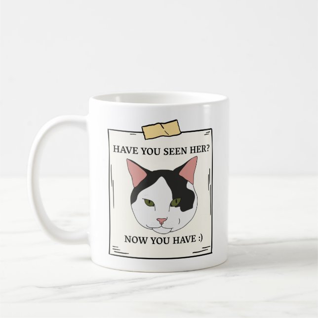 Caneca De Café Já Viste Gato Agora Que Querias Pet? (Esquerda)